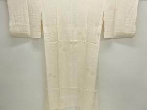 花模様織り出し単衣長襦袢